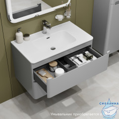 Тумба под раковину IDDIS Edifice 80 см светло-серый EDI80L0i95