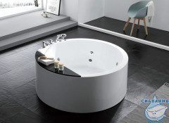 Акриовая ванна Gemy G9230 K 150х150 с гидромассажем