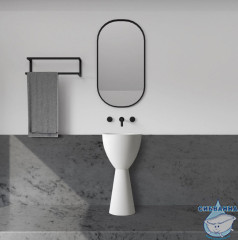 Раковина напольная 45 см ABBER Stein AS2507