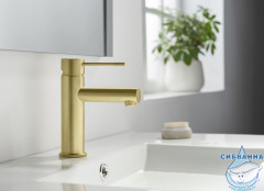 Смеситель для раковины Timo Saona 2361/17F (без донного клапана) (золото матовое)