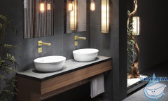 Встраиваемый смеситель для раковины Timo Selene 2073/17SM (золото матовое)