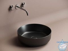  Раковина на столешницу 39 см Ceramicanova Element CN6022MB (черный матовый)