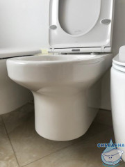 Унитаз подвесной безободковый Jacob Delafon Elite с сиденьем ультратонким Soft Close (микролифт) EDX112-00