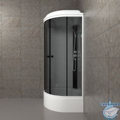 Душевая кабина Тритон Грей 90x90 В профиль белый, стекло грей Щ0000067301