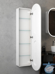 Шкаф-пенал подвесной Calypso Elmage white LED  45 МВК046
