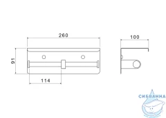 Держатель туалетной бумаги Aquatek Оберон AQ4909BG