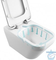 Инсталляция Ideal Standard ProSys SmartFlush с кнопкой смыва в комплекте с унитазом Ideal Standard TESI AquaBlade c сиденьем Soft close (микролифт), R029901