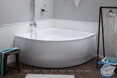 Акриловая ванна Aquanet Santiago 160x160 с каркасом