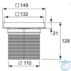Основа для плитки TECE PLATE 150 мм , 3660011 