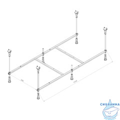 Каркас для ванны AM.PM X-Joy 160