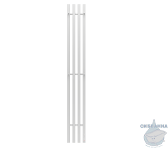 Полотенцесушитель электрический Terminus Quatro 21х160 квадратная (с возможностью скрытого подключения) (белый матовый)