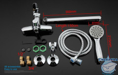 Смеситель для ванны Gappo G2236 с аксессуарами (хром)