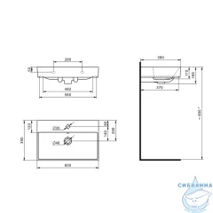 Мебельная раковина 60 см Roca Oleta 3274C400Y