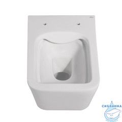 Унитаз подвесной безободковый Abber Rechteck AC1201MW с сиденьем Soft Close (микролифт) (белый матовый)