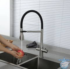 Смеситель для кухни Gappo G4399-75 (сатин)