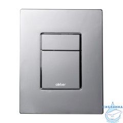 Комплект подвесной унитаз ABBER Bequem AC1102 белый с инсталляцией AC0108 и кнопкой AC0123 хром глянцевый