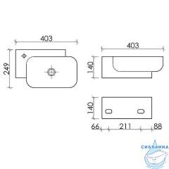 Раковина 40 см Ceramicanova Element CN6074R