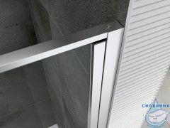 Душевое ограждение ABBER Sonnenstrand 80x70 профиль хром, стекло прозрачное AG04080-S70 (без поддона)