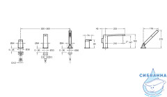 Смеситель для ванны на борт Jacob Delafon Composed E73078-CP