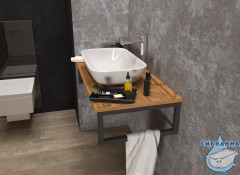 Столешница 1MARKA GRUNGE LOFT 90 Дуб Вотан