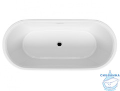 Акриловая ванна Riho Inspire Fall Matt 160х75 с каркасом (белый/черный) BD10C2000000000