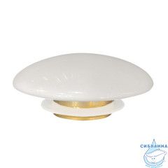 Накладка на слив для раковины ABBER AC0014 белая, керамика