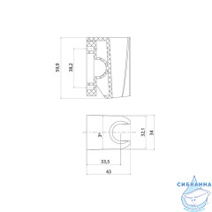 Держатель для лейки, глянцевый хром, Optima Home, IDDIS, 090CP4Fi53