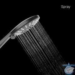 Лейка для душа, черная матовая, 5F, Ideal Spa, Milardo, ILS5FBRM18