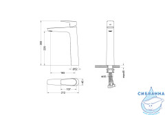 Смеситель для раковины Aquatek Бетта AQ1104MB (черный матовый)