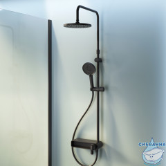 Душевая система Am.Pm X-Joy 220 1 режим F0785A722 (черный матовый)
