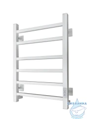 Полотенцесушитель электрический Санприз Квадро П6 40х60 (белый матовый) (подключение универсальное)
