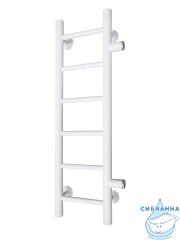Полотенцесушитель водяной Санприз Аврора П6 80х20 (боковое подключение 50 см) (белый матовый)