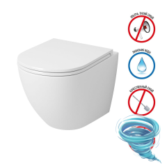 Инсталляция для унитаза Tece TECEspring с кнопкой смыва TECEspring черный матовый,  с унитазом Grossman GR-4455SQ (с сиденьем Soft Close (микролифт)