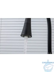 Смеситель кухни Frap F4417-6 (черный матовый)