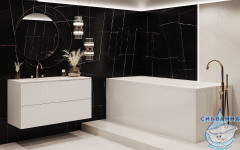 Ванна из литьевого мрамора Esse Borneo 180x79