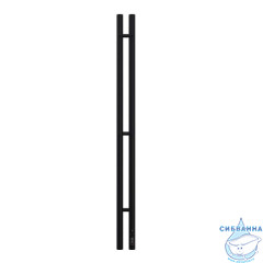 Полотенцесушитель электрический Terminus Duo круглый 9х120 (черный)