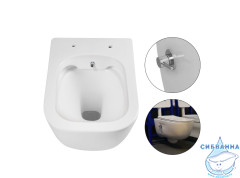 Унитаз подвесной безободковый Aquatek Дива AQ2012B-00 (с сиденьем Soft Close (микролифт) 