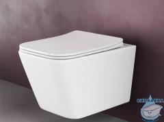 Унитаз подвесной безободковый Ceramicanova Metric Rimless CN3007 с сиденьем быстросъемным Soft Close (микролифт)
