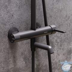 Душевая система Damixa Scandinavian Pure 936740300 (черный матовый)