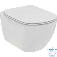 Унитаз подвесной безободковый Ideal Standard Tesi T536001 с сиденьем Soft Close (микролифт)