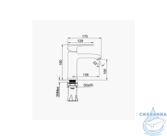 Смеситель для раковины Raglo R01.10.09 (графит)