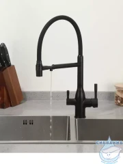 Смеситель кухни Frap F4398-6 (черный матовый)