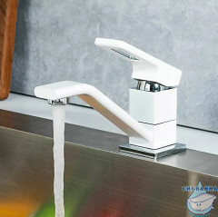 Смеситель для кухни Gappo G4517-8 (белый)