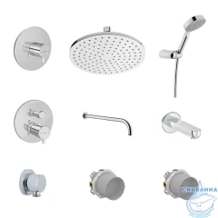 Душевая система Vitra Round  A49307EXP 220 1 режим (хром)