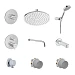 Душевая система Vitra Round  A49307EXP 220 1 режим (хром)
