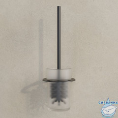 Ерш, матовое стекло, нержавеющая сталь, NOА, черный матовый, IDDIS, NOABLG0i47