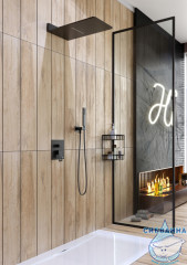 Душевая система Timo Briana SX-7139/03SM 230 1 режим (черный матовый)