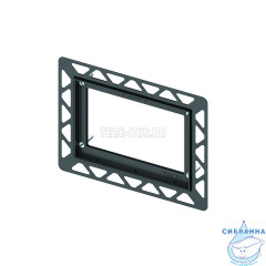 Монтажная рамка для установки стеклянных панелей TECEloop или TECEsquare на уровне стены черный, 9240647 