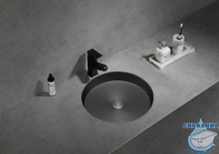 Раковина встраиваемая снизу ABBER Wasser Kreis AF2409GM оружейная сталь