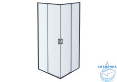 Душевое ограждение Aquatek AQ ARI KV 10020GM 100x100 профиль оружейная сталь, стекло прозрачное (без поддона)